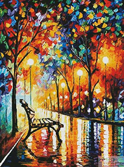 cross stitch pattern Loneliness of Autumn
