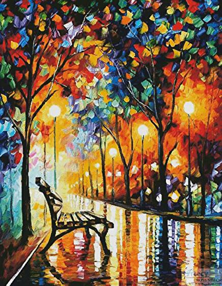 cross stitch pattern Loneliness of Autumn (Large)