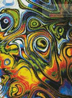 cross stitch pattern Mini Abstract Bubbles