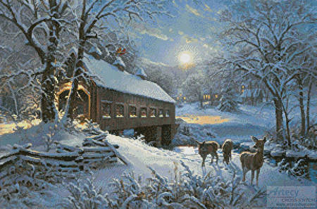 cross stitch pattern Moonlit Passage