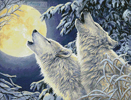 cross stitch pattern Moonlight