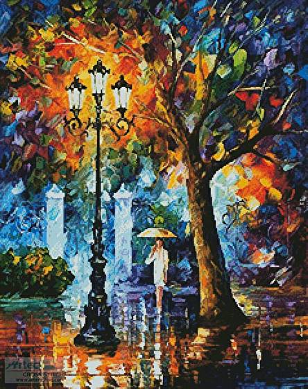 cross stitch pattern Night Aura