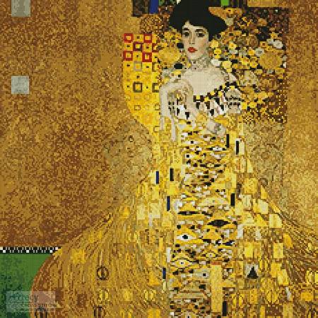 cross stitch pattern Portrait of Adele Bloch-Bauer 1