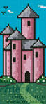 cross stitch pattern Princess Castle Bookmark