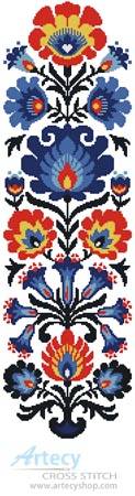 cross stitch pattern Polish Folk Art Design 1