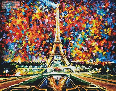 cross stitch pattern Paris of My Dreams