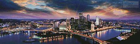 cross stitch pattern Pittsburgh Panorama