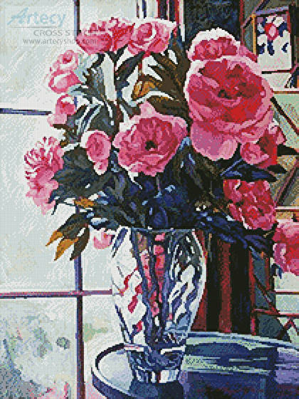 cross stitch pattern Rose Symphony