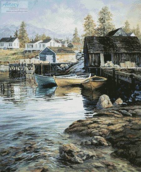 cross stitch pattern Solitude