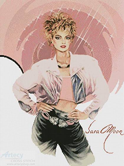 cross stitch pattern Samantha