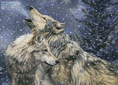 cross stitch pattern Snowfall