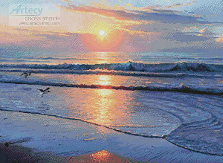 cross stitch pattern Serenity Beach