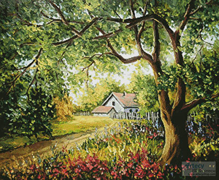 cross stitch pattern Story of Summer