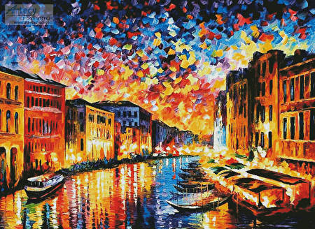 cross stitch pattern Venice Grand Canal (Large)