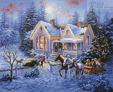 cross stitch pattern Welcome Home