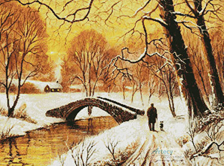 cross stitch pattern Woodland Walk