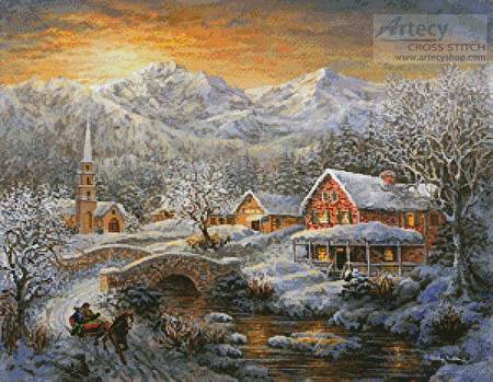 cross stitch pattern Winter Merriment