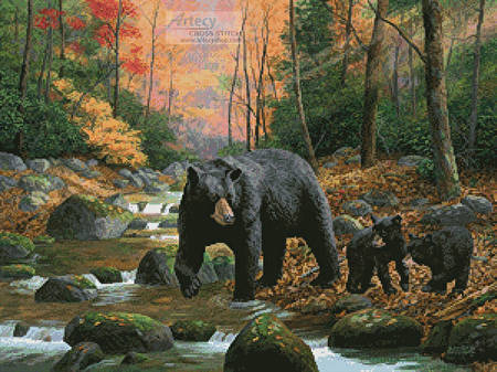 cross stitch pattern Water's Fine