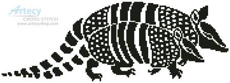 cross stitch pattern Armadillos