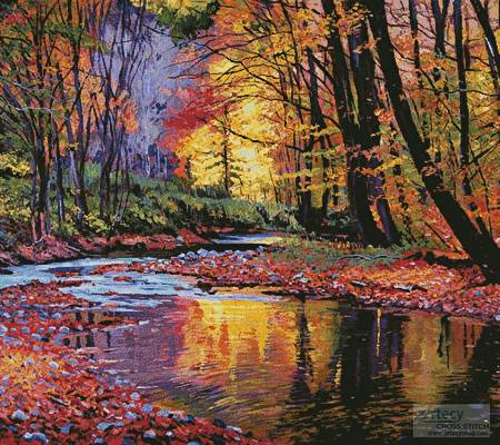 cross stitch pattern Autumn Prelude (Cushion)