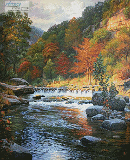 cross stitch pattern Autumn Serenity