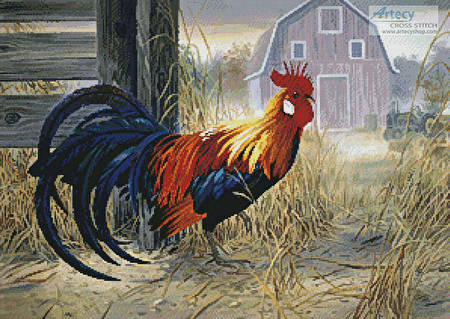 cross stitch pattern Barnyard Boss