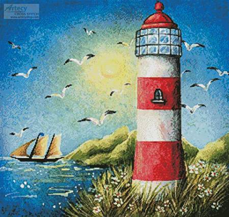 cross stitch pattern By the Seaside