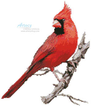 cross stitch pattern Cardinal