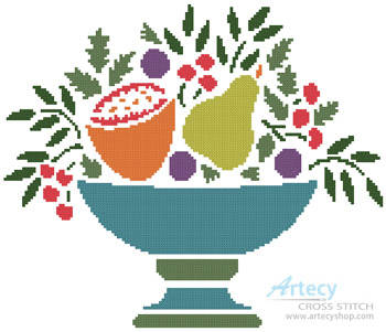 cross stitch pattern Fruit Bowl