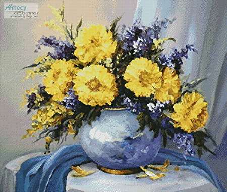 cross stitch pattern Golden Arrangement
