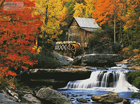 cross stitch pattern Glade Creek Grist Mill (Large)