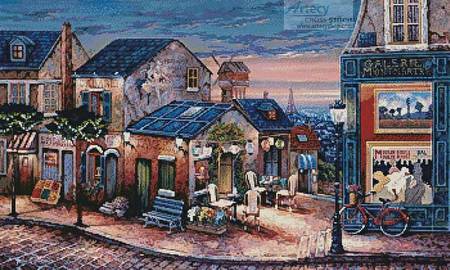 cross stitch pattern Galerie Montmartre