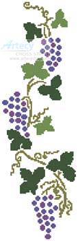 cross stitch pattern Grapes