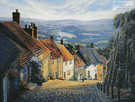 cross stitch pattern Home to Gold Hill