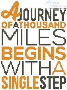 cross stitch pattern Inspirational Quote 2