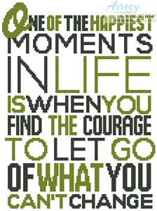 cross stitch pattern Inspirational Quote 3