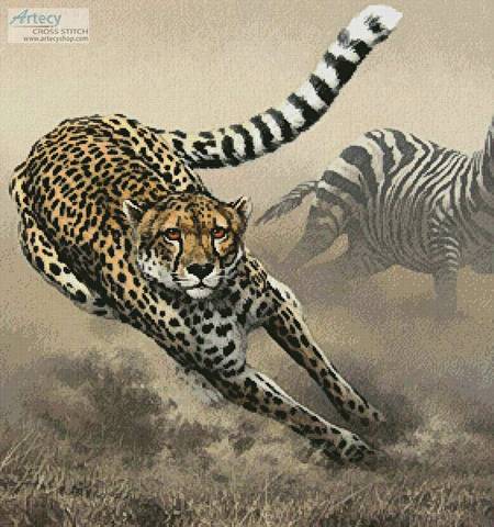 cross stitch pattern Into the Herd