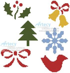 cross stitch pattern Little Christmas Motifs 2