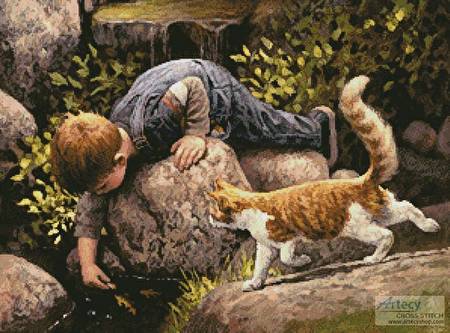 cross stitch pattern Lunch Time