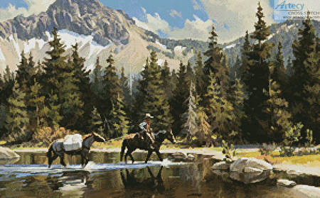 cross stitch pattern Lonesome in Paradise