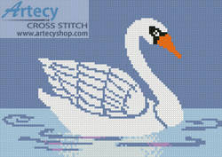 cross stitch pattern Little Swan