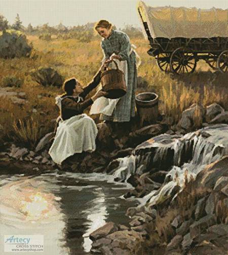 cross stitch pattern Living Waters