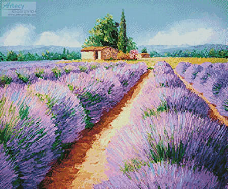 cross stitch pattern Lavender Scent