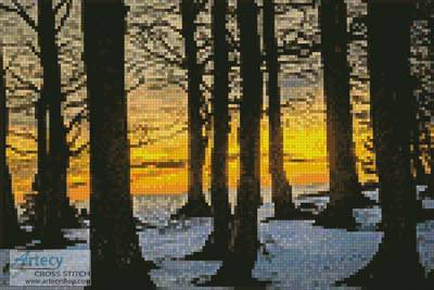 cross stitch pattern Mini Black Forest