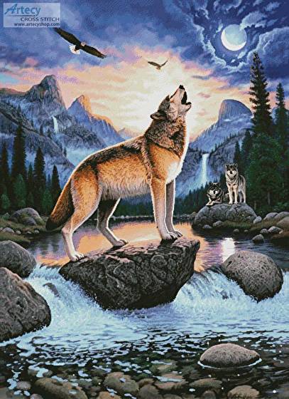 cross stitch pattern Midnight Call (Large)