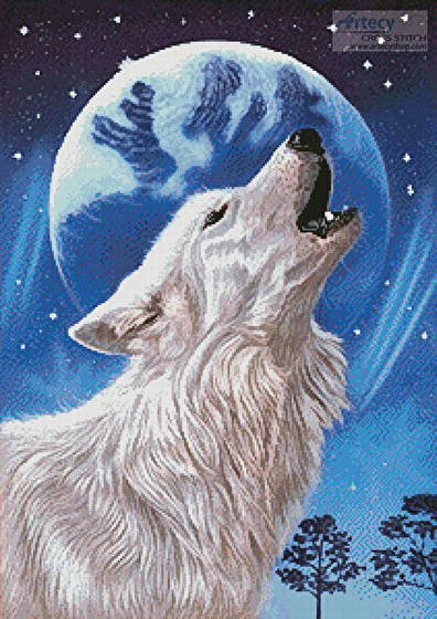 cross stitch pattern Midnight Caller