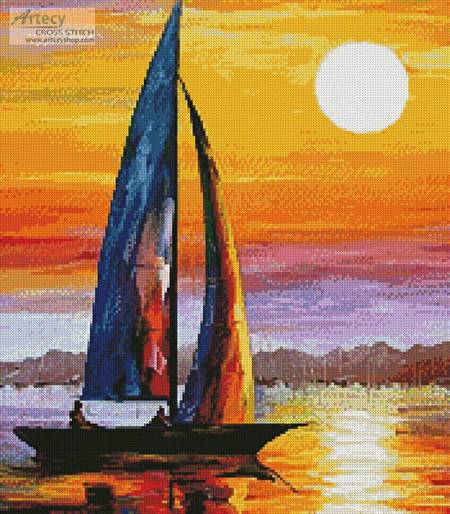 cross stitch pattern Morning Light (Crop)