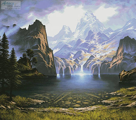 cross stitch pattern Majestic Vision (Cushion)