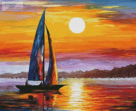 cross stitch pattern Morning Light