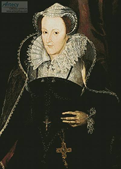 cross stitch pattern Mary Queen of Scots